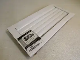 Mfacra146w1 Metal-fab Inc 1-way All Curved Blade Register Adjustable 14in White