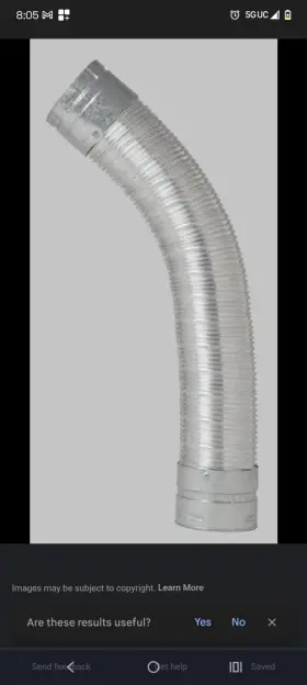 Mdwf0304 Metal-fab Double Wall Flex Pipe 3 In X 4 Ft Flexible