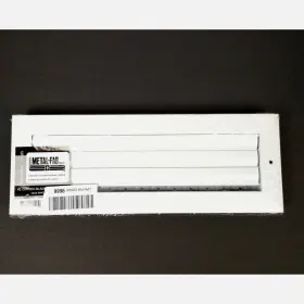 Mfacra144w1 Metal-fab Curved Blade Grille Register Vent Cover 14x4 White 2-way