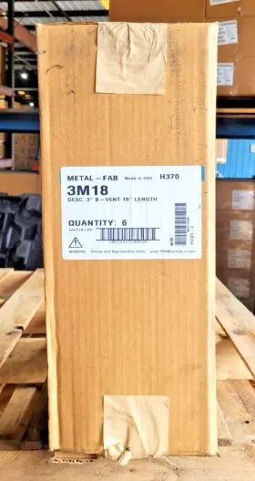 3m18 Metalfab B-vent Pipe Box Of 6