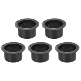 Metallixity 636939712624 5 X Straight Duct Connector Flange Plastic Air Outlet Adaptor For 2.95 Inch Dia Hose