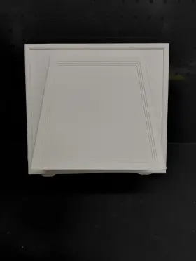 M00030806001 Mid-america 9 7/8 Inch W X H Hooded Vent With 6 Diameter 8 Length Aluminum Tube 001-white