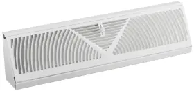 Bb-18w Mintcraft Baseboard Register White 18in