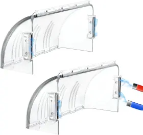Yer-863 Miukaa Heat And Air Vent Deflector Adjustable 8 Inch -15 Length 2 Pack Transparent