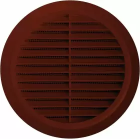 T30br Mkk Vent Cover - Round Soffit Air 4 Inch Brown With Expanded Flange