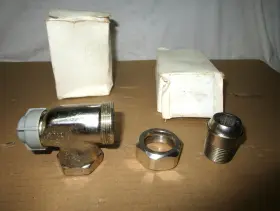 N10857 Mma Two Nos Ma Macron Control Radiator Valve 3/4 Inch Npt Angle Pattern