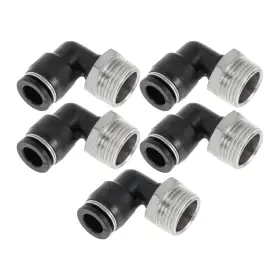 Amoto250114002055 Motoforti Push To Connect Air Fittings 5/16 90 Degree Line Quick Joint Plastic Met