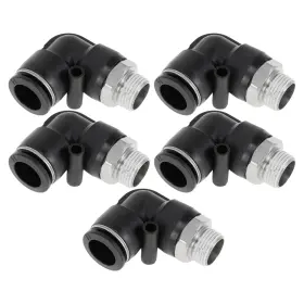 Amoto250114002066 Motoforti Push To Connect Air Fittings 35/64 Inch 90 Degree Line Quick Joint Plastic Me