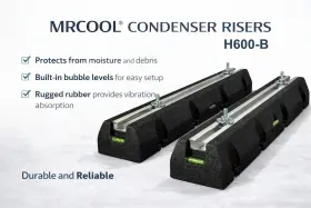 H600-b Mrcool Condenser Risers Premium Unit Elevation And Protection System