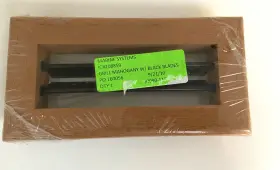 25322 Msi Mahogony Supply Grill 2 Blade Vent Vm 2.63 Inch X6 New Discontinued Stock