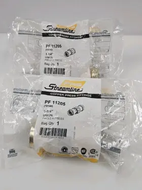 Pf11205 Mueller Streamline 2pk 1-1/4 Inch Press X Union Connection Nip Lead Free Priced To Sell