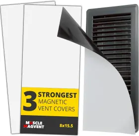 Muscle Magvent 744760014333 Strongest Magnetic Vent Covers 3-pack Flexible Floor Cover Cut To Size