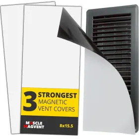 Muscle Magvent 763416232785 Strongest Magnetic Vent Covers 3pack Flexible Floor Cover Cut To Size