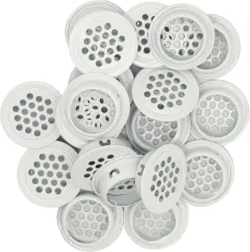 Nacx 744110439335 White Soffit Vent 25mm Circular Stainless Steel Round Mesh Hole Air Vents For Ki