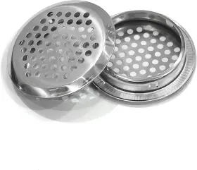 Nacx S580 Air Vents 50mm 2 Inch Circular Soffit Vent Stainless Steel Round 20pcs