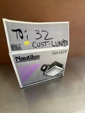 678-c Nautilus Nos Broan Ceiling Bathroom Exhaust Fan With Light Made In Usa
