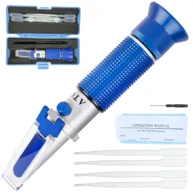 Nar501 Neebetek 5-in-1 Def Antifreeze Refractometer Coolant Tester With Atc Hydrometer Kit Fo