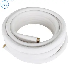 581217 Netuera White 50 Feet Pipe 3/8 Inch -5/8 Dia. Install Kit For Mini Split Heat Pump Systems