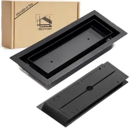 Neuform 641837900387 4x10 Inch Adjustable Air Flow Register With Tray For Flooring Insert Heavy-
