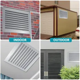 Noheiwur 739361420560 Door Louver Vent Sided Vents For Interior Doors Aluminum Air #2