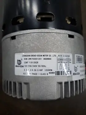 Bom-zwk763d01201 Nordyne Maytag Nutone Frigidaire 622604 Furnace Blower Motor / 120/240v 3/4 Hp #2