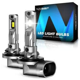 Novsight 791533135900 881 Led Fog Light - 1 Mini Size 16000lm 600% Brightness 6500k Cool White 8