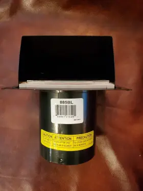 885bl Nutone 3 Inch Or 4 Round Duct Black Wall Cap With Damper