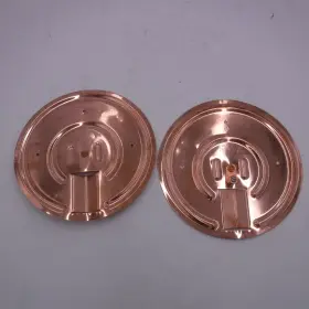 Egp100 Nvent Erico 2 Pack Copper Utility Pole Bottom Plate 7-1/2 Inch With Cable Lug