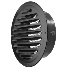 Jmus00038 Oganazi 6 Inch Stainless Steel Air Vents Round Black Soffit Vent Cover Flat