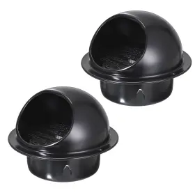 Jmus00154 Oganazi 2 Pcs 4 Inch Stainless Steel Air Vents Black Coated Soffit Vent Cover Ven