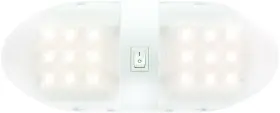 Rvill34p Optronics Double Fixture On/off Switch Interior Led Rv Light White