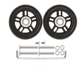 70x22mm2.76 Oro 738944776315 1 Pair Luggage Wheels Inch X0.87 With 8mm0.31 Bearings 40mm1.57 Axl