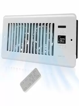 1456465 Osqi 4 Inch X 10 Ultra-quiet Register Booster Fan Auto-fan Speed Adjust With Thermostat