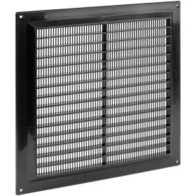 Ozo Brothers 751037981003 8 Inch X Black Vent Cover/builtin Guard Screen Square Air Return Grille/plas