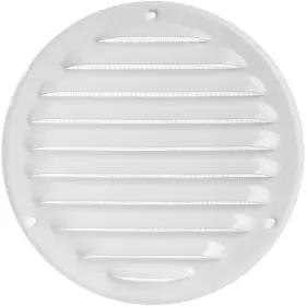 Ozo Brothers 769102877865 5 Inch Round Soffit Vent Air Louver Grille Cover Builtin Fly Screen Mesh Hvac V