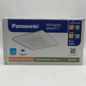 Rg-m79a Panasonic 70/90 Cfm Ceiling/wall Exhaust Fan Energy Star 9 Inch X Grille Footprint