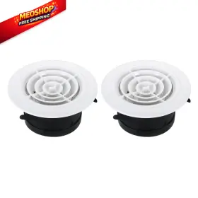 Pta230916tt000553 Patikil 4 Inch Round Air Vent 2 Pack Adjustable Ceiling White