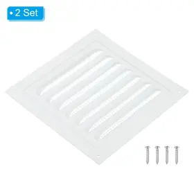 Pta231115tt000495eu Patikil 6 Inch X6 Aluminum Gable Vent 2 Pack Exterior Wall Outlet Cover Hva #3
