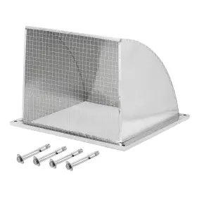 Pta241115tt000450 Patikil 15.8 Inch X15.8 Wall Vent Cover Exterior Dryer Outlet Grille Louvered Sta