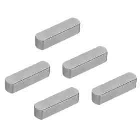 Pta250430tt000501 Patikil Round Ended Feather Key 30x8x7 Mm 5 Pcs Carbon Steel Parallel Drive