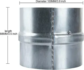 Pei Hong 726084985940 Mivide 2pack 4 Inch Backdraft Damper Duct One Way Airflow Ducting Insert For Du #2