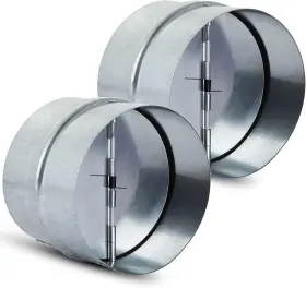 Pei Hong 726084985940 Mivide 2pack 4 Inch Backdraft Damper Duct One Way Airflow Ducting Insert For Du