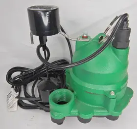 Mdc33v1 Pentair 1/3 Hp Sump Pump Pvc 1/2 Inch Npt Submersible Drainage