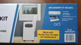 Portv592pa Perfect Aire Ac Replacement Window Exhaust Kit White 7.5 Inch X 10