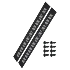 Peroup 601968078300 2pcs 16 Inch X 2 Aluminum Alloy Air Vent Cover Door Grille Ventilation Louvered