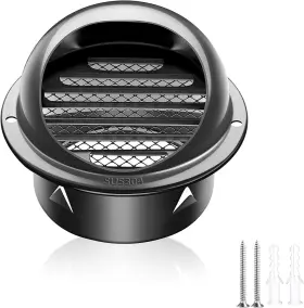 Piiyoosnn 313055864870 3 Inch Round Wall Vent Cap 304 Stainless Steel Air Hemispherical