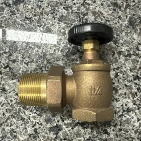 4023621pe1091 Plumbers Edge 4023621 Sku 1-1/4 Inch Steam Angle Radiator Valve- Open