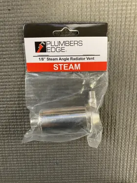 Plumbers Edge 754094110052 1/8 Inch Steam Angle Radiator Vent