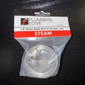 1285 Plumbers Edge 754094110113 1/8 Inch Steam Angle Vent #c Set Hole .1285 Fixed Vented Size