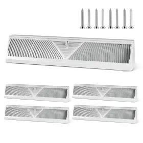 Sjx-1 Pralena 4 Pcs Baseboard Register Vent 24 Inch Duct Opening Size Covers